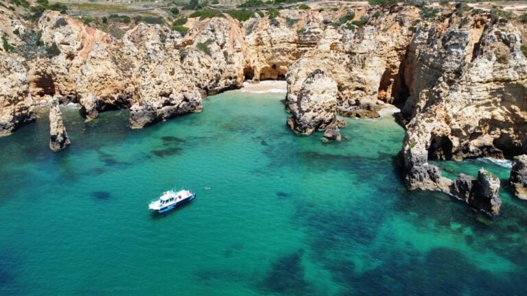 Explore Ponta da Piedade and its hidden spots only accessible by kayak