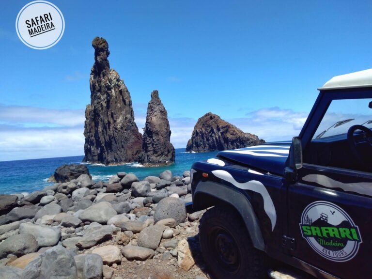 Venture off-road to explore Madeiraâ€™s northwest coast on this full-day safari from Funchal. Take the scenic route between Ribeira Brava and Porto Moniz in an open-top safari vehicle; enjoy spectacular views of the Cabo Girãosea cliffs