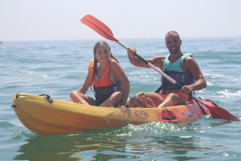 Can you imagine yourself taking pictures while paddling along the lovely Armacao de Pera Beach? Rent a kayak and explore the Algarve coast while you relax and get tan.