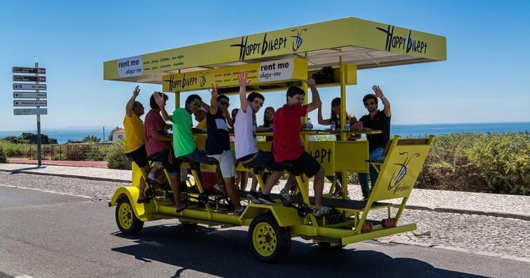 Our bikes are suitable for up to 18 passengers per bike (10 people are pedaling) plus the local guide who will guide the tour across the River side of the city.