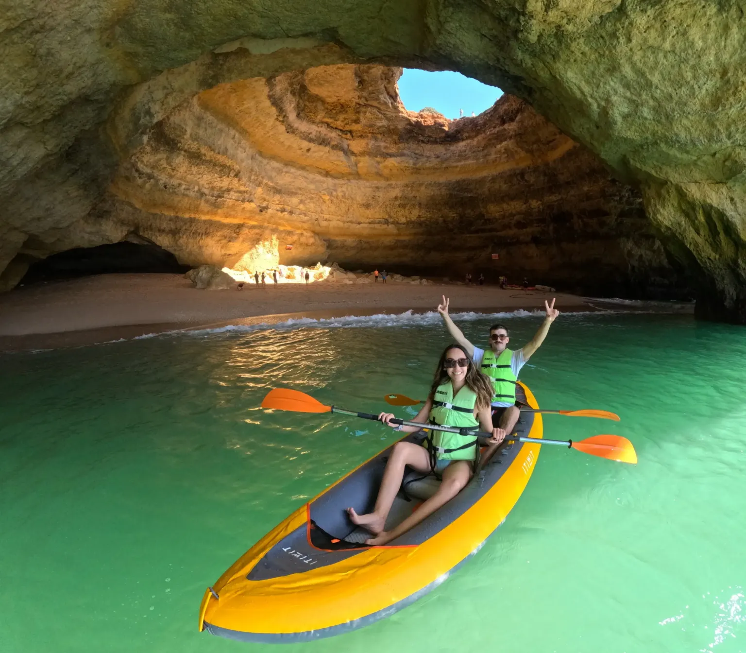 BENAGIL CAVE Kayak Tour from Carvalho Beach Small Group 4KPhotos