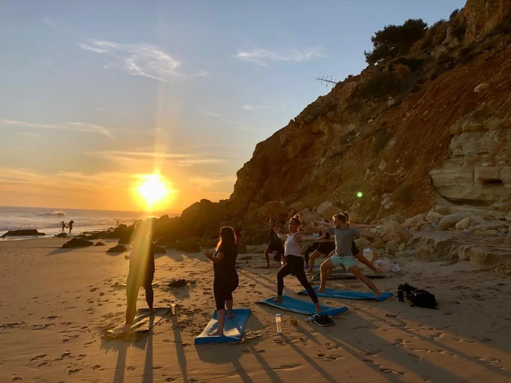 Yoga i solnedgången – Lagos
