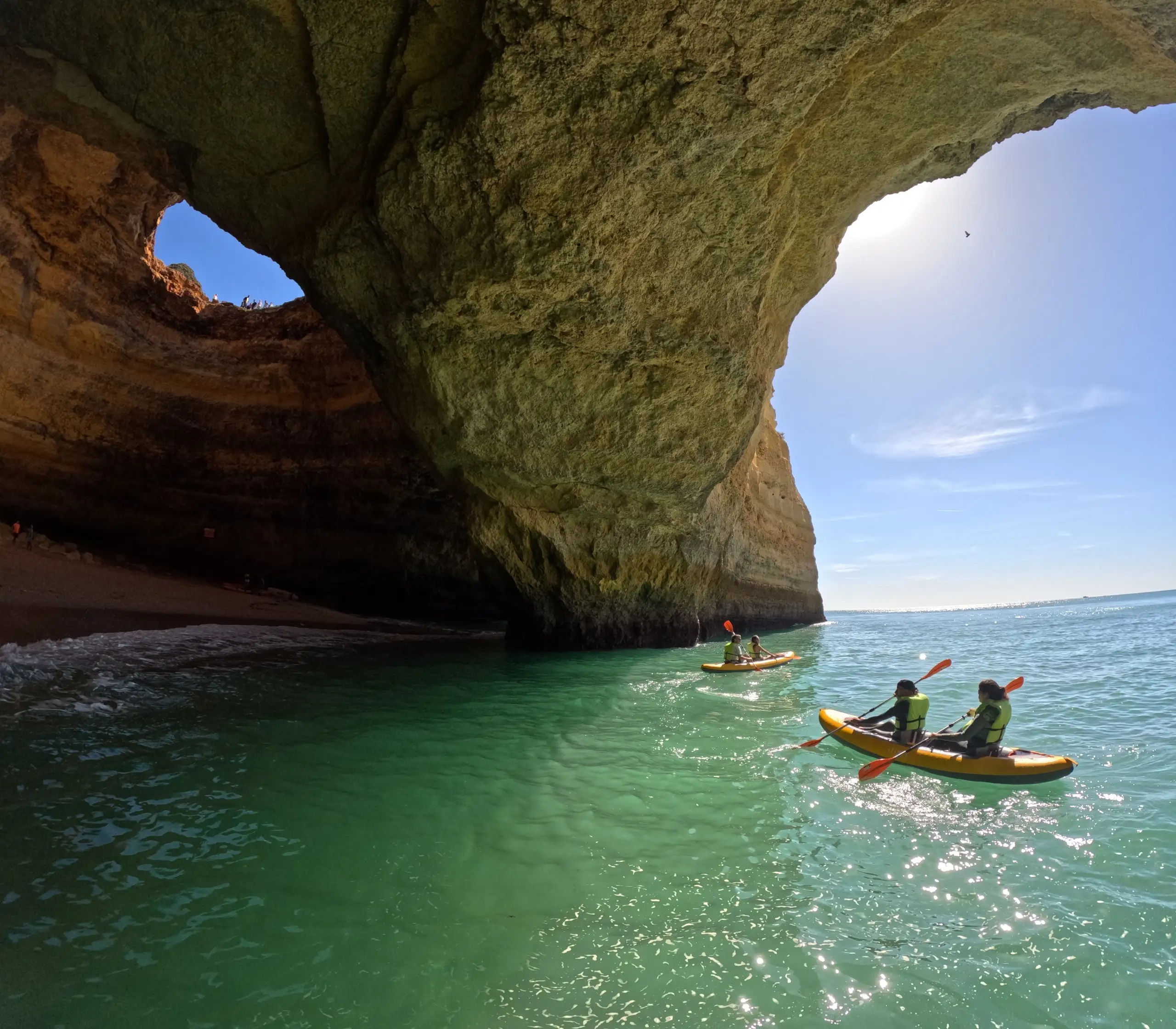 BENAGIL CAVE PRIVATE Kayak Tour from Carvalho Beach - Free 4kPhotos