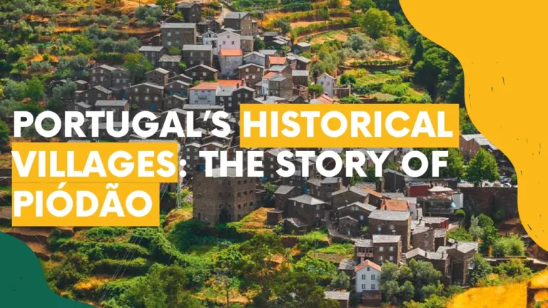 Video cover 'Portugal's historical villages: the story of Piódão' with an aerial view of the schist village
