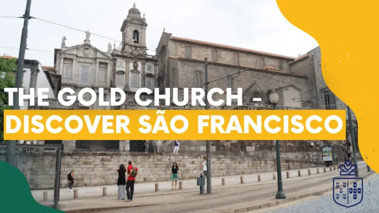 Video cover 'The Gold Church – discover São Francisco' showing the church façade