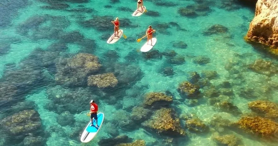 Kayak en Benagil - remo - excursión privada