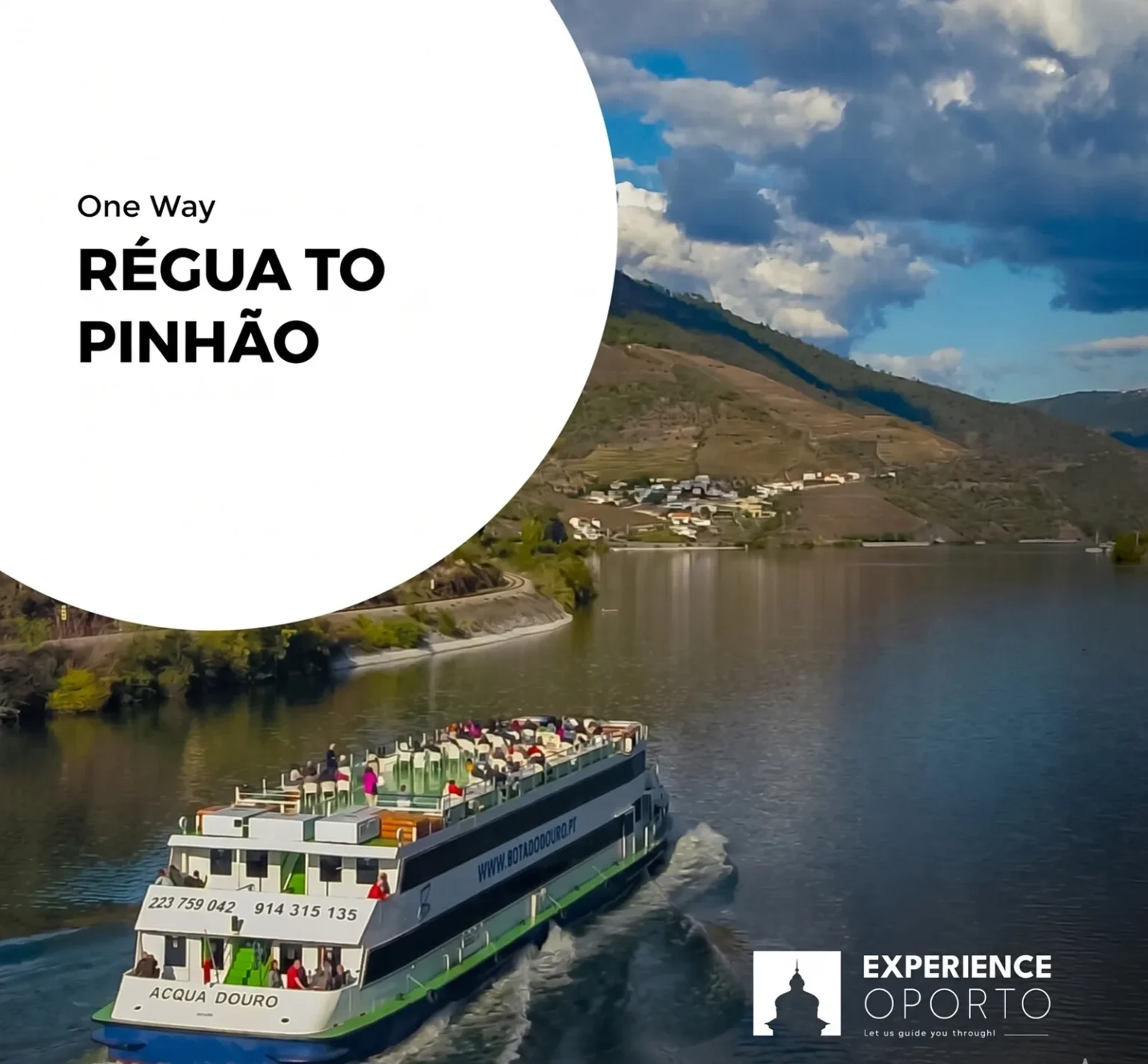 Rota do Douro – Régua To Pinhão (One Way Only)