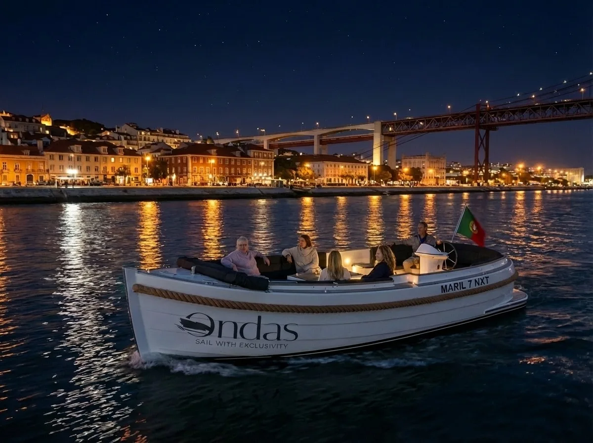 Crociera notturna a Lisbona con open bar e snack