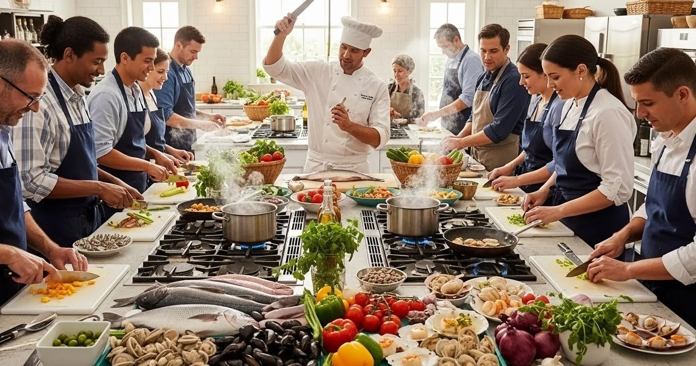 Private Market & Seafood Cooking Class in Lagos