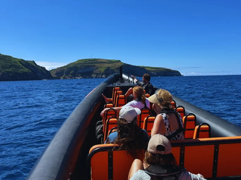 São Miguel: Private Sea Cave Boat Tour with Drinks & Swim