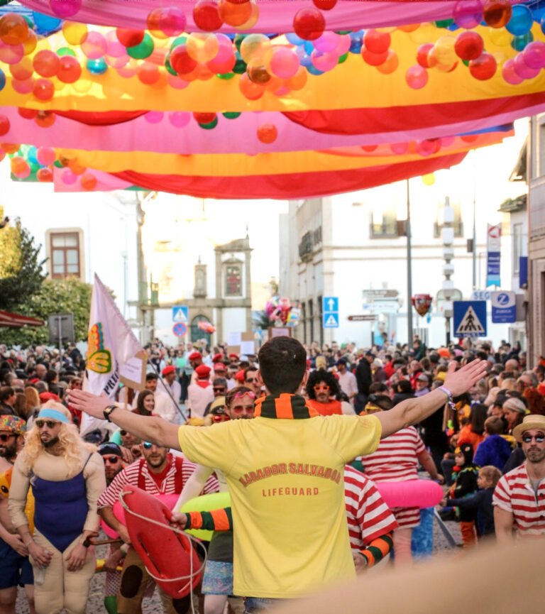 The arrival of the king at the Ovar carnival