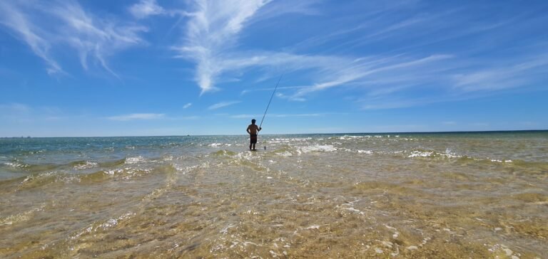 Cacela Velha above its beach