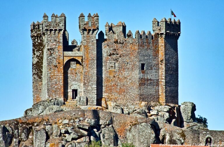 The castle of Penedono on its granite outcrop