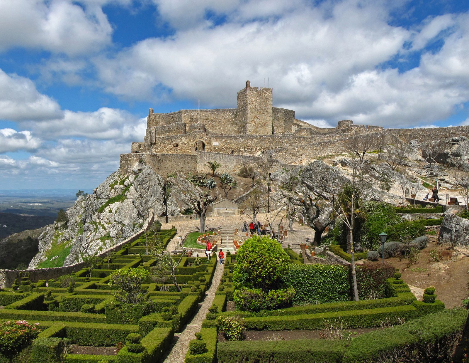 The Castle of Marvão on its granite ridge
