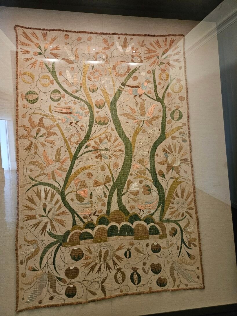 A Castelo Branco embroidered quilt in the museum