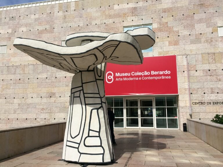 The entrance of the Berardo Collection museum at the Belém Cultural Centre, Lisbon