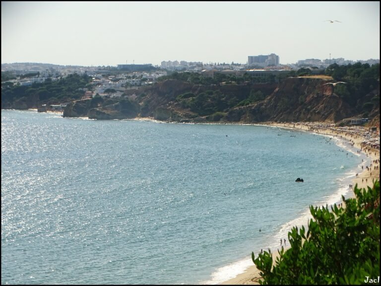 The cliffs and beach of Praia da Falésia