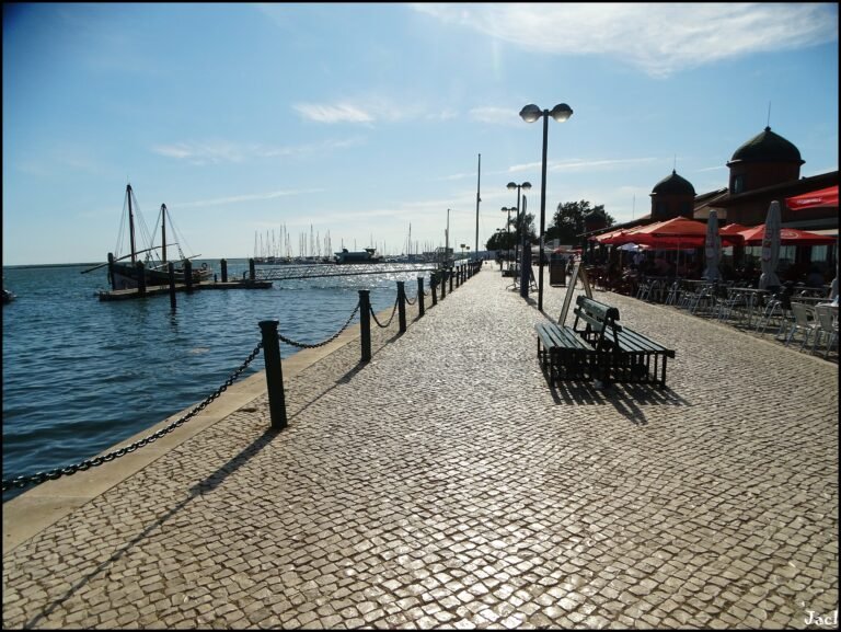 The waterfront of Olhão and the Ria Formosa