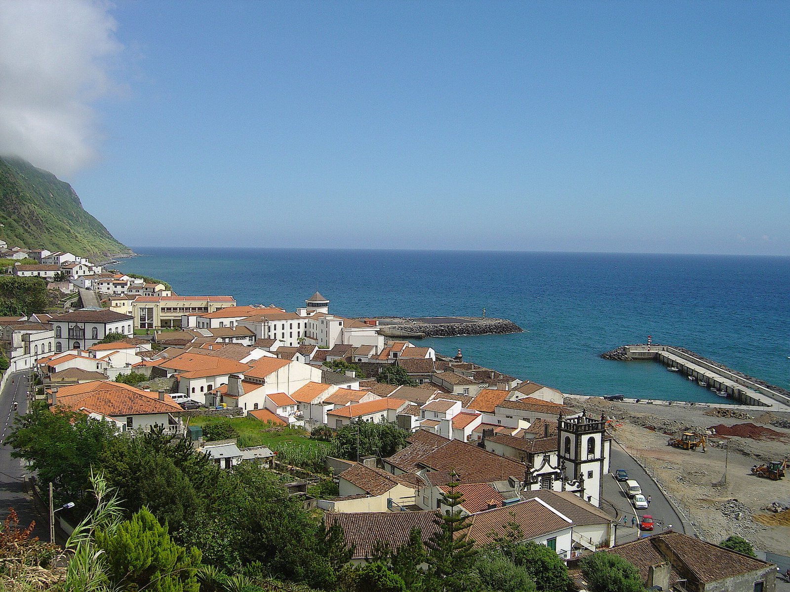 The town of Povoação on São Miguel