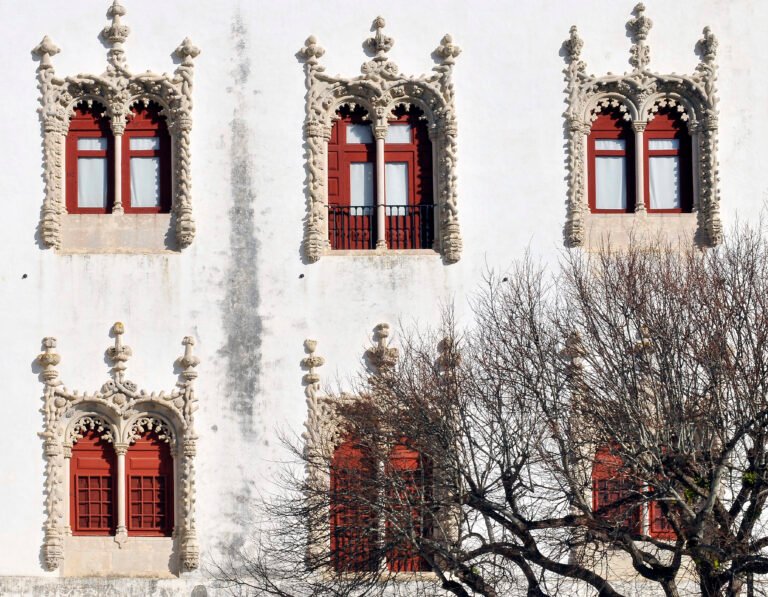 The National Palace of Sintra and its two chimneys