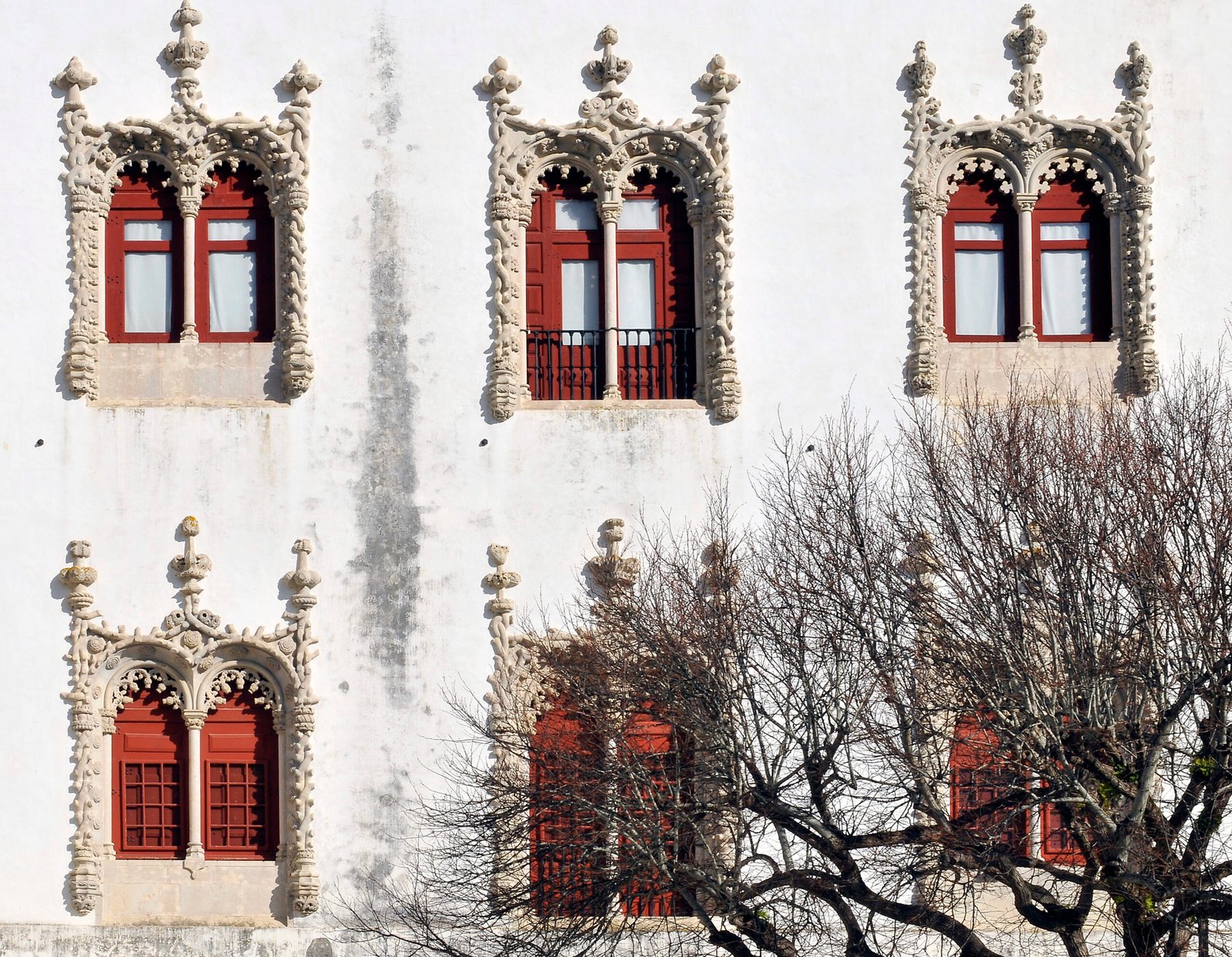 The National Palace of Sintra and its two chimneys
