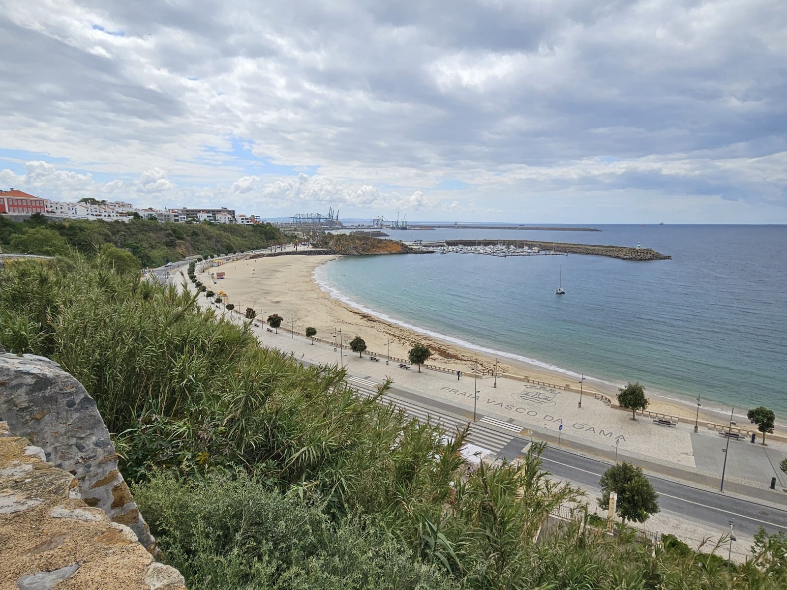 The town of Sines seen from its castle
