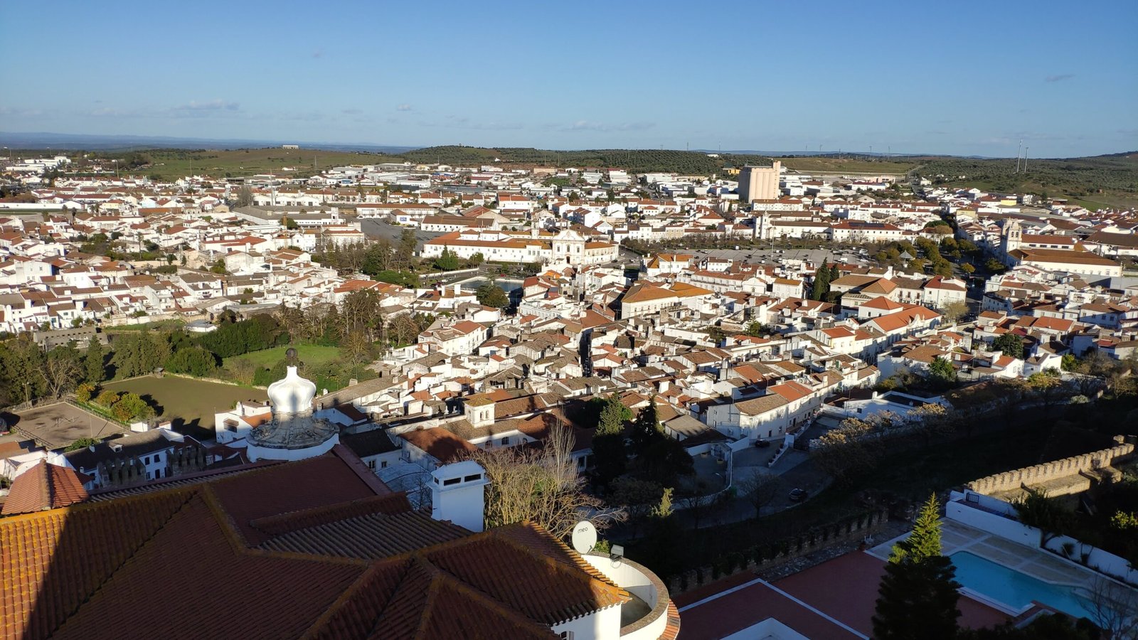 The town of Estremoz with its castle