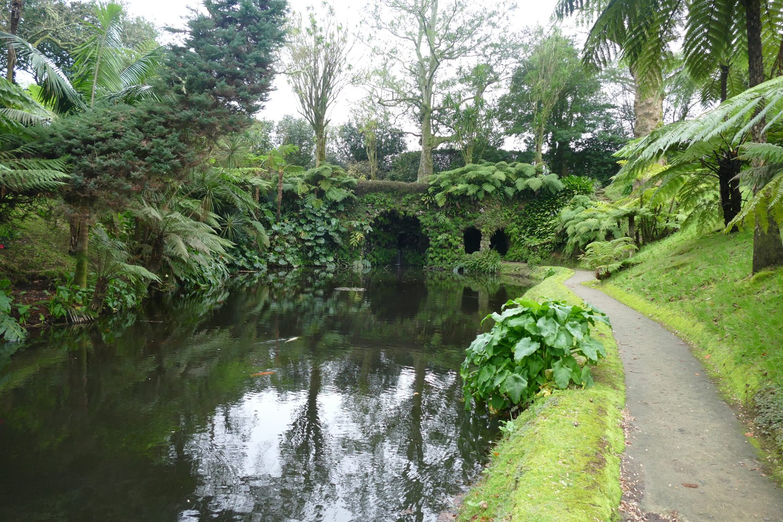 The Parque Terra Nostra in Furnas