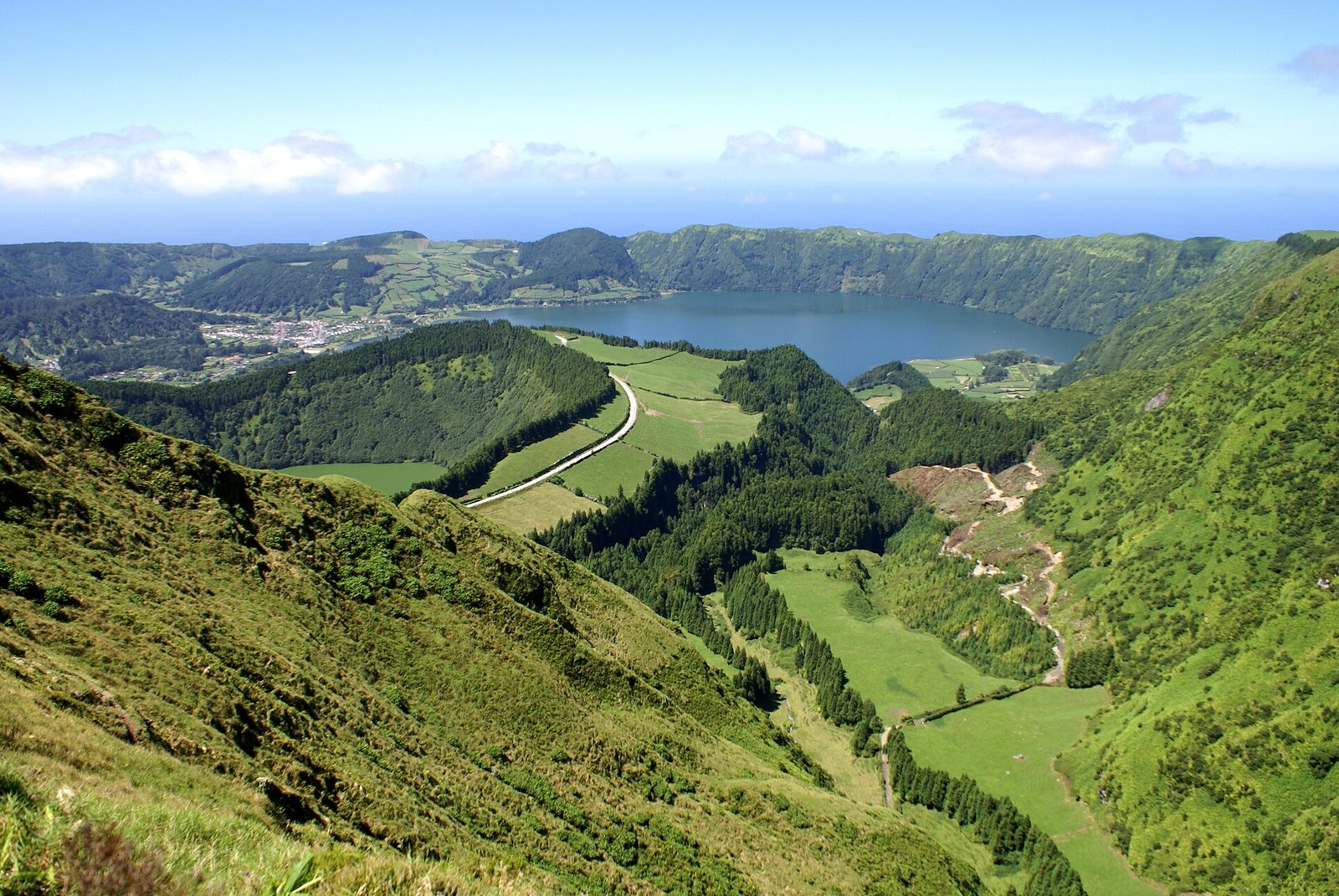 The Boca do Inferno viewpoint above the twin lakes of Sete Cidades