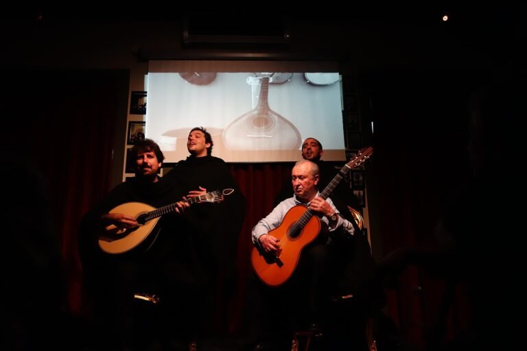 Coimbra fado being sung at the Fado ao Centro house