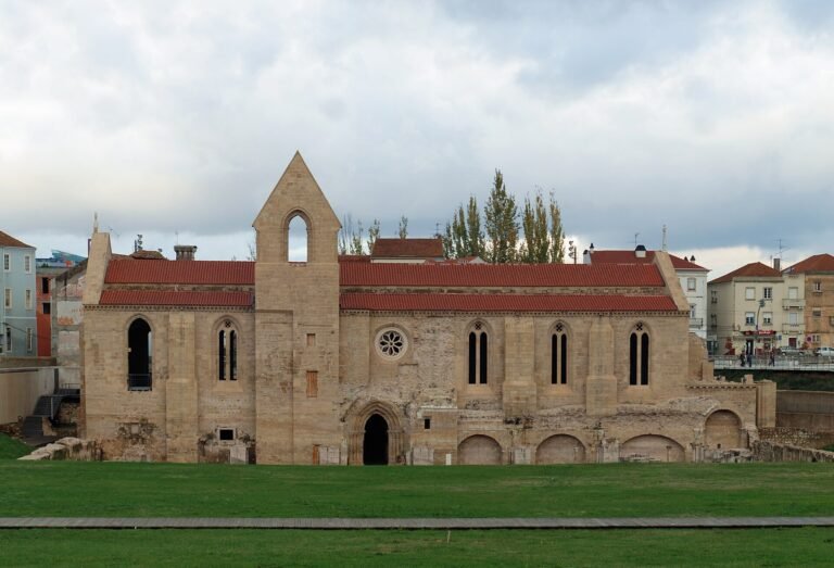 The Gothic ruins of the Monastery of Santa Clara-a-Velha in Coimbra