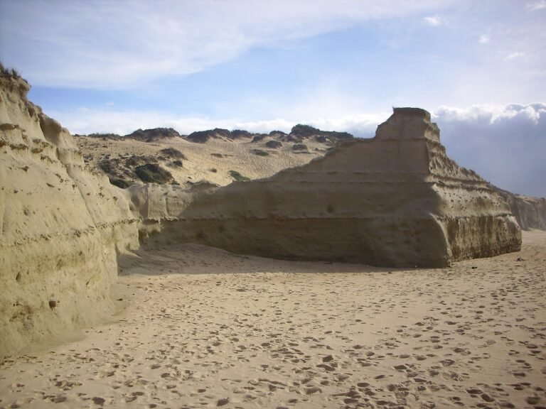 The wide sands and dunes of Praia do Meco near Sesimbra