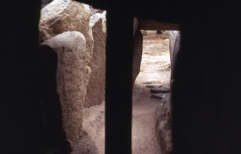 The giant stones of the Anta Grande do Zambujeiro near Évora