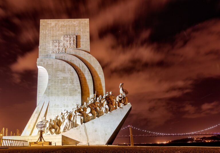 The Monument to the Discoveries on the bank of the Tagus at Belém